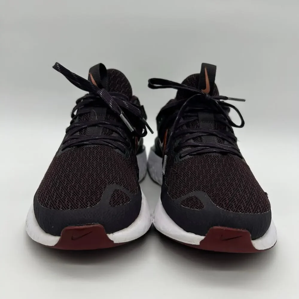 Nike‎ React Shoes Womens Size 9.5 Maroon Legend Athletic Sneakers AT1369-602